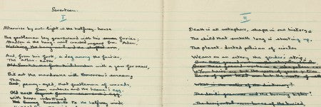 Dylan Thomas manuscript notebook valued at up to $235,000