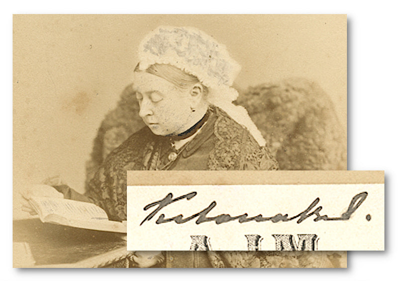 This rare Queen Victoria signed photo is truly captivating