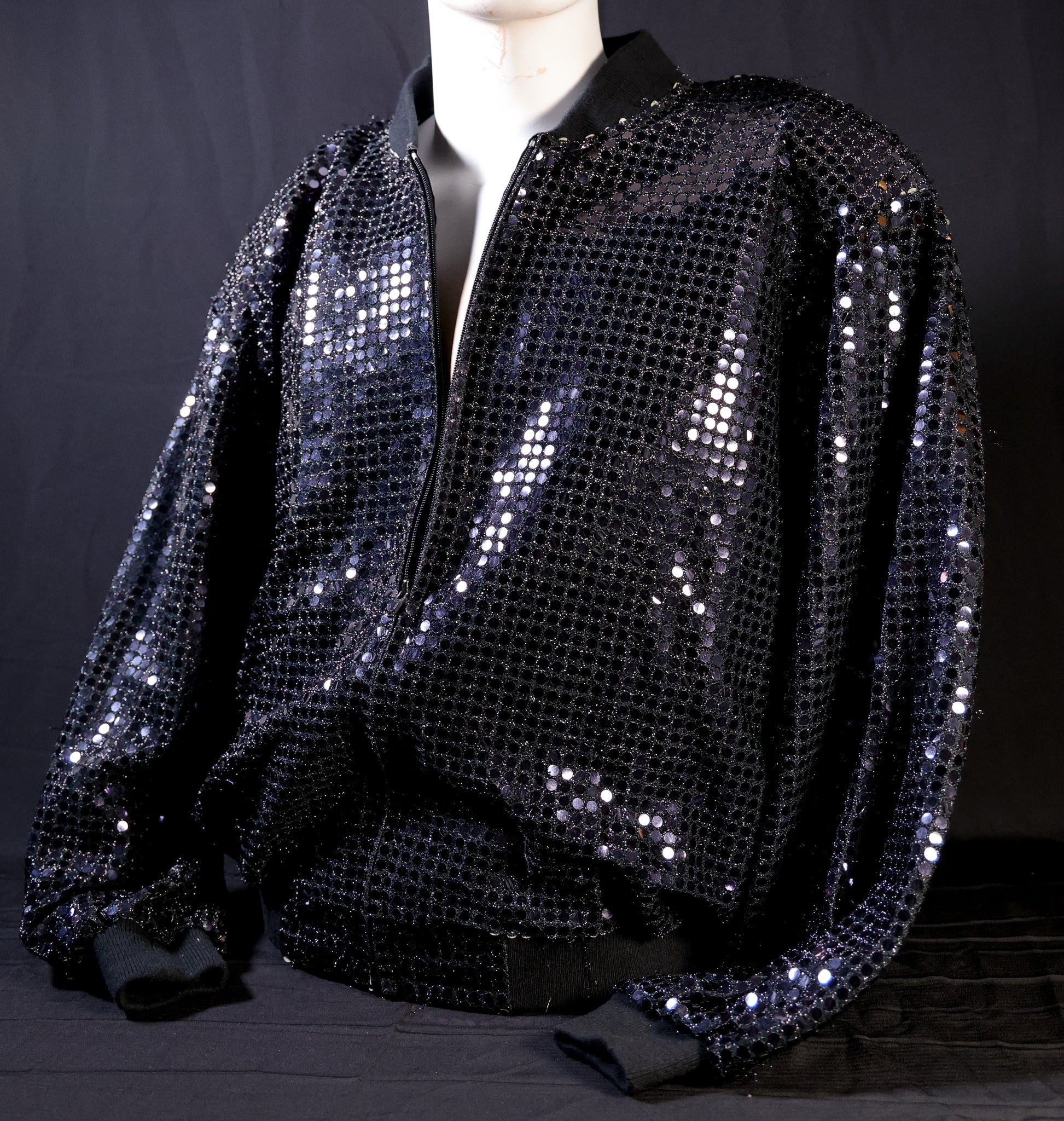 Billie Jean Black Sparkly Jacket Michael Jackson Owned And Worn