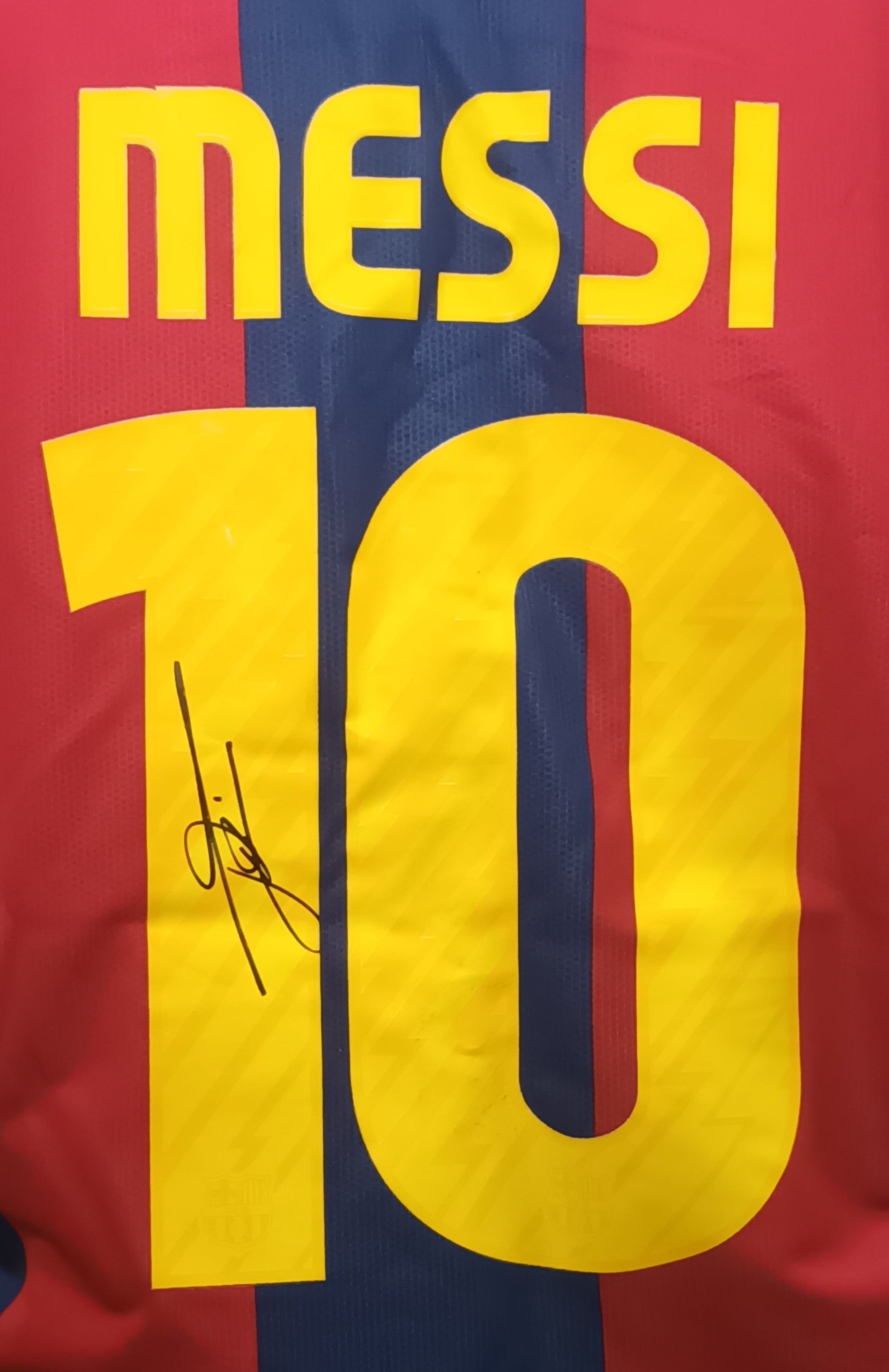 Lionel Messi signed 2010/11 Barcelona shirt