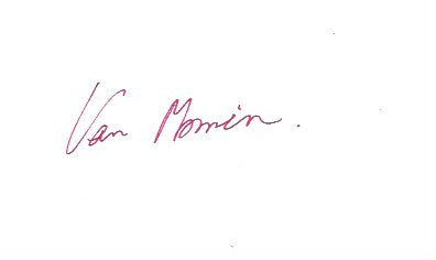 Van Morrison Autograph