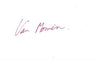 Van Morrison Autograph