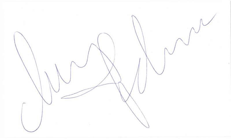 Madonna Signature on Card