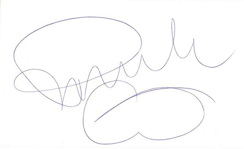 Pamela Anderson Autograph