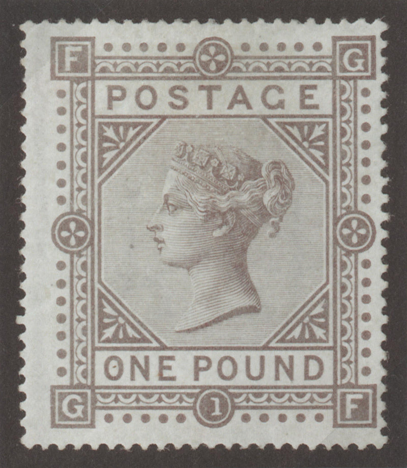 Great Britain 1878 (26 September) £1 Brown-lilac (Plate 1) SG129
