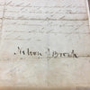 Admiral Nelson signed letter
