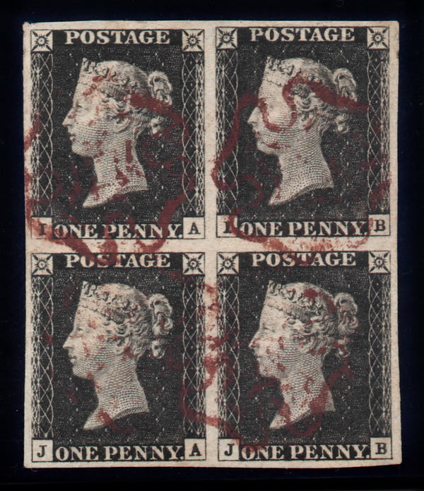Penny black rare and valuable block of four