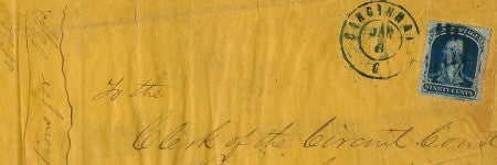 1860 90c Filstrup cover to auction for $50,000 at Siegel