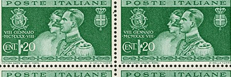 1930 Italian royal wedding block will lead Swiss stamp auction