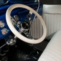 Classic 1932 Ford Deuce Roadster hot rod in 'striking blue' is for sale