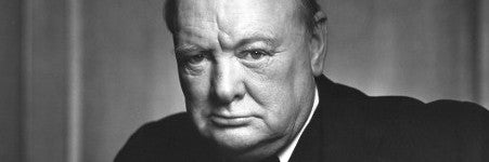 Winston Churchill’s autograph: bulldog spirit