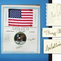 Apollo 11 signed flag brings $47,500 to Nate D Sanders auction