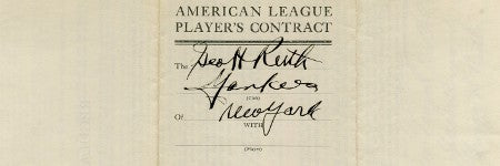 Babe Ruth's final contract brings $278,500 to Goldin Auctions