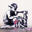 Banksy Slave Labour mural appears at auction for second time
