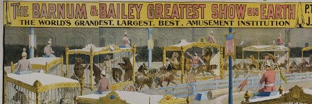 Barnum and Bailey circus poster valued at $35,000