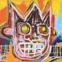 Jean-Michel Basquiat's invisible signature detected in his Orange Sports Figure painting