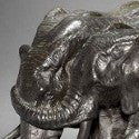 Elephant sculpture by artist who strangled a leopard looms large at Bonhams