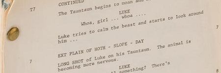 Carrie Fisher's Star Wars script makes $54,000