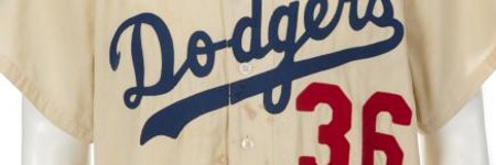 Don Newcombe's Dodgers jersey starts at $15,000 with Julien's Auctions