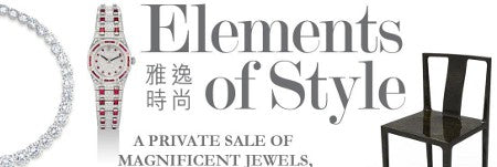Christie's Elements of Style presents jewellery, watches and design