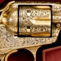 Gold-plated Colt Revolver gleams at Greg Martin Firearms and Militaria auction