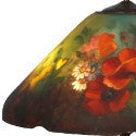 Handel painted poppy table lamp to light the way at Massachusetts antique auction