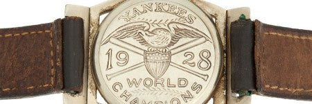 Lou Gehrig's 1928 Yankees watch up 29.8% pa