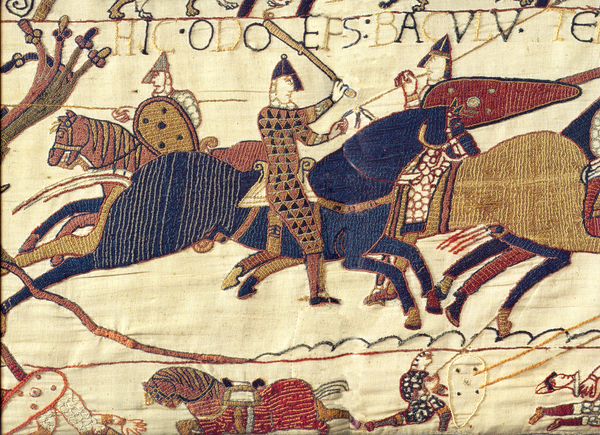 Scene of the Battle of Hastings from the Bayeux Tapestry