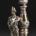 Russian silver figural candlesticks up 700% on estimate