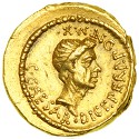 Roman Octavian gold aureus shines with 227% increase in LA