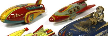 Tin space toys propelled to $5,500 in Yoku Tanaka auction