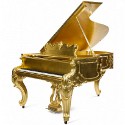 Steinway giltwood grand piano sells for $90,000 at Hindmann