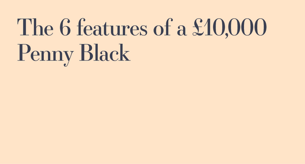 What a valuable Penny Black looks like