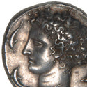 Syracuse Arethusa decadrachm coins offered for sale in ancient coins auction
