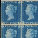 Mint Twopenny Blue plate block of stamps could deliver $950,000 in Chartwell auction