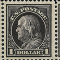 1912 Violet Brown $1 stamp block could bring $15,000