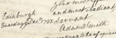 Adam Smith handwritten letter makes $64,000 at Bonhams