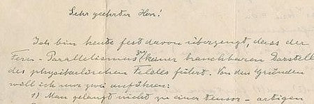 Albert Einstein autographed letters to auction for $80,000?