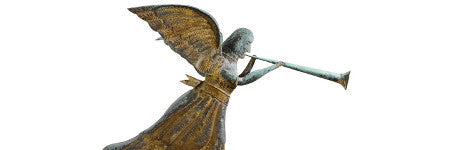 Will Angel Gabriel weathervane top folk art sale?