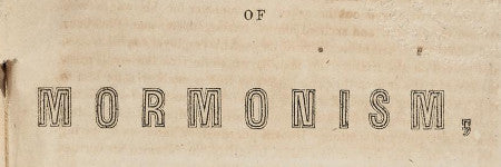 1851 anti-Mormon pamphlet to auction in San Francisco