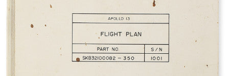Apollo 13 flight plan to sell at Sotheby’s