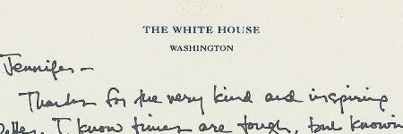 Barack Obama handwritten note to make $15,000?