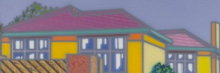 Howard Arkley's Large House with Fence sets artist record at $432,500