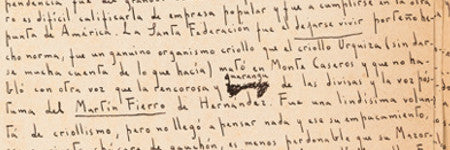 Jorge Luis Borges manuscript to sell at Heritage
