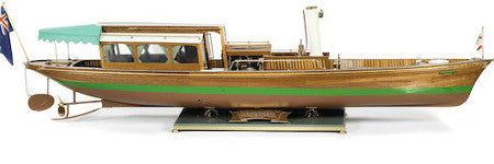 Steam launch scale model offered at Bonhams