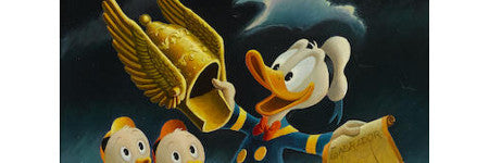 Carl Barks' Donald Duck painting exceeds $30,000