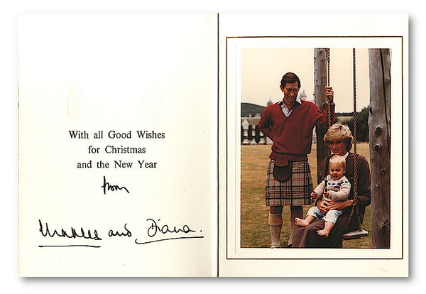 A rare piece at a great price: A Charles and Diana signed Christmas card