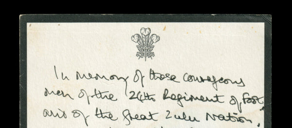 Signed by King Charles III: A unique Royal Remembrance card