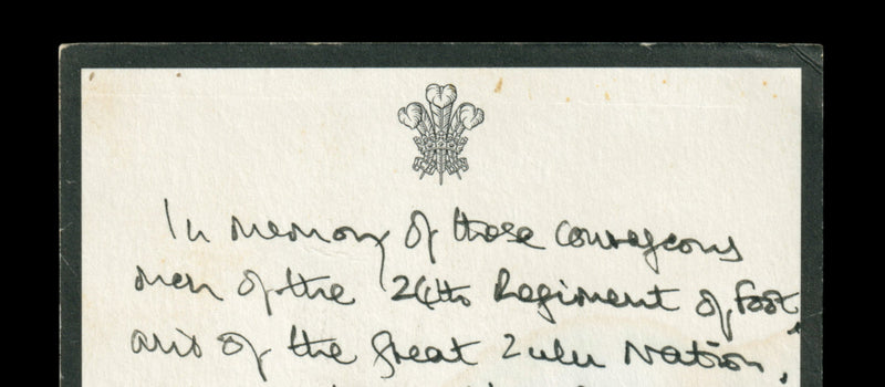 Signed by King Charles III: A unique Royal Remembrance card