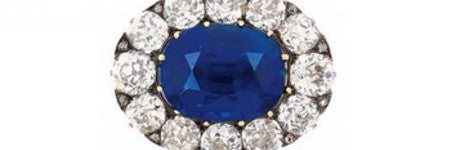 Sapphire and diamond brooch valued at $806,000 with Christie's